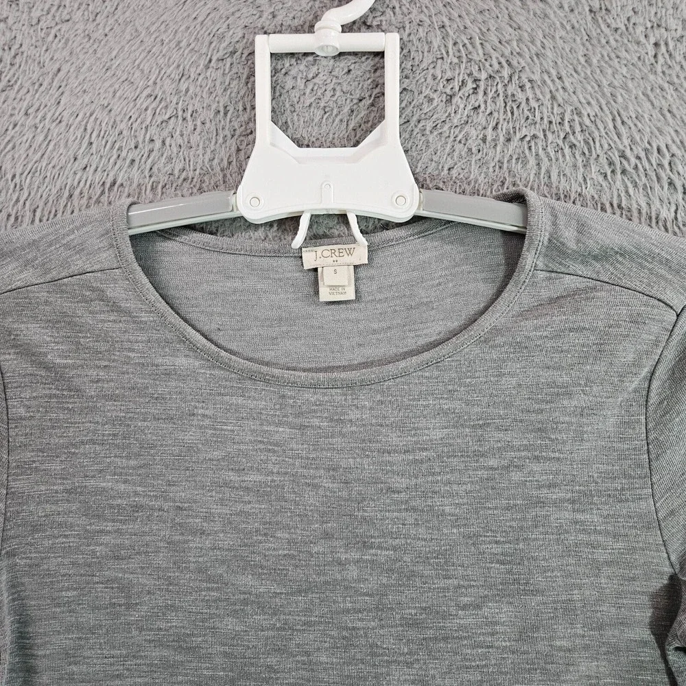 J Crew Top Blouse Women Small Long Sleeve Gray‎ - S